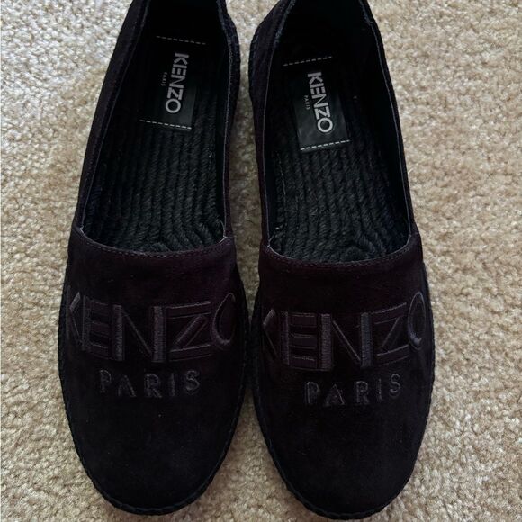 Kenzo Paris Black Suede Espadrilles with Box & Paperwork Size 43 EU - Picture 3 of 9